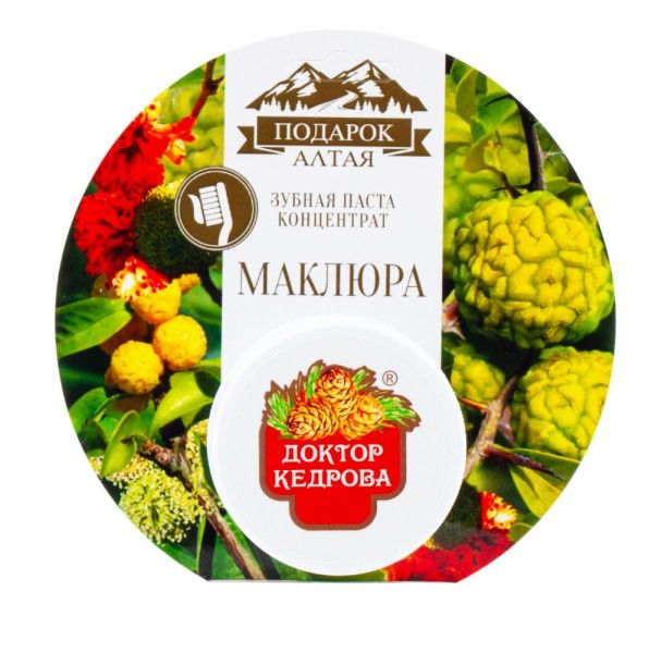 Изображение товара Зубная паста концентрат Маклюра Доктор Кедрова 35г Зубная паста концентрат Маклюра Доктор Кедрова 35г фотография