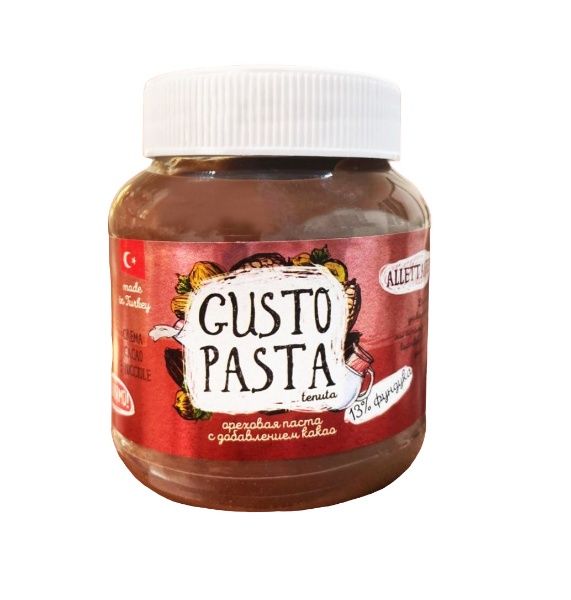 Изображение товара Шоколадно-ореховая паста с добавлением какао Gusto Pasta 350г Шоколадно-ореховая паста с добавлением какао Gusto Pasta 350г фотография