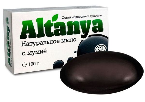 Изображение товара Мыло Алтания натуральное с мумиё, 100 г Мыло Алтания натуральное с мумиё, 100 г фотография
