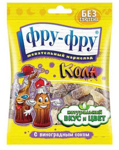Изображение товара Мармелад Фру-Фру кола 100г Мармелад Фру-Фру кола 100г фотография