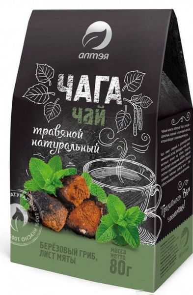 Изображение товара Чага с мятой фиточай Две Линии 80г Чага с мятой фиточай Две Линии 80г фотография