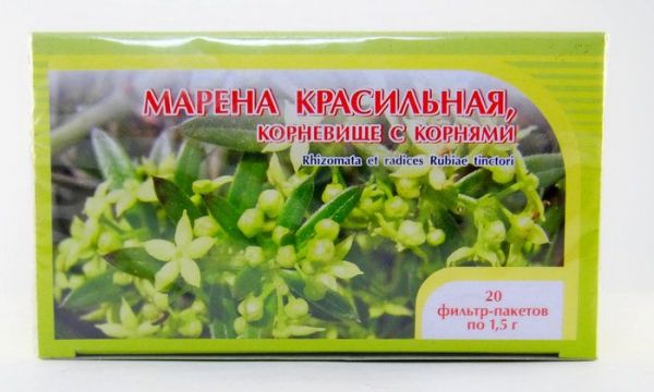 Изображение товара Марена красильная (корни), 20 пакетиков Марена красильная (корни), 20 пакетиков фотография