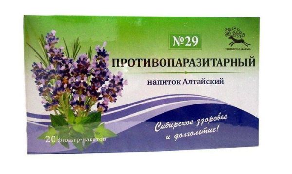 Изображение товара Противопаразитарный чайный напиток Алтайский У-Фарма 20 пакетиков Противопаразитарный чайный напиток Алтайский У-Фарма 20 пакетиков фотография