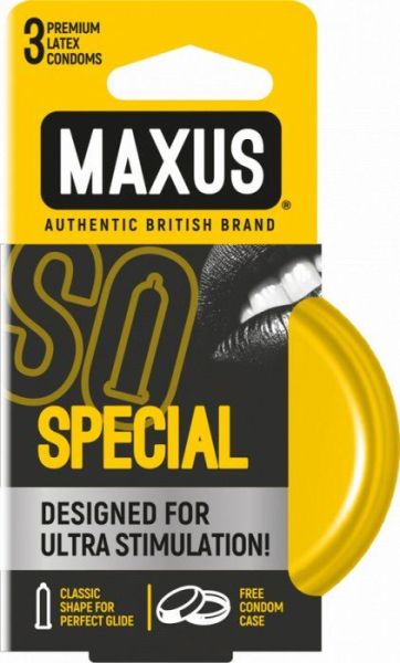 Изображение товара Презерватив Maxus Special точечно-ребристые 3шт Презерватив Maxus Special точечно-ребристые 3шт фотография